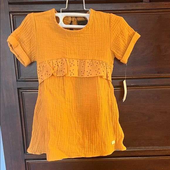 7 For All Mankind Orange Kids Dress - Picture 1 of 5